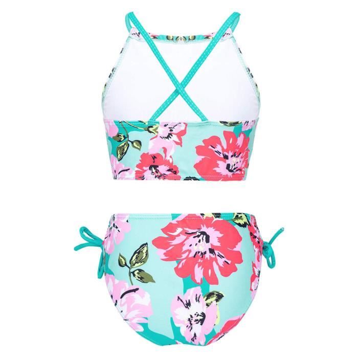 Freebily Bikini Bresilien Maillot De Bain Enfants Fille Pieces Motif