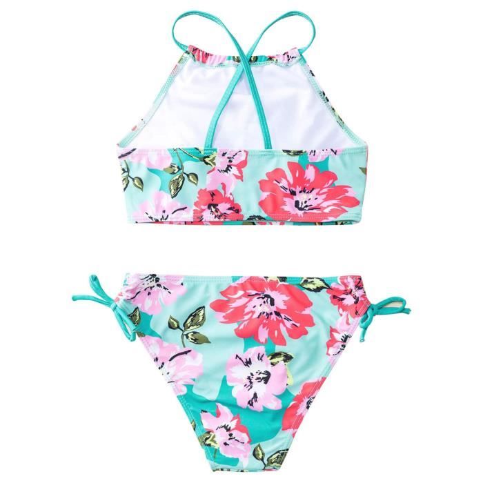 Freebily Bikini Bresilien Maillot De Bain Enfants Fille Pieces Motif