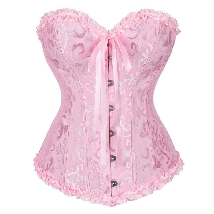 Bustier femme Corset Sexy à lacets pour femmes Bustier Corset entraîneur de taille Lingerie