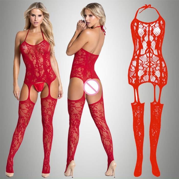 Bas mis bas Sous vêtements sexy en résille pour femmes lingerie