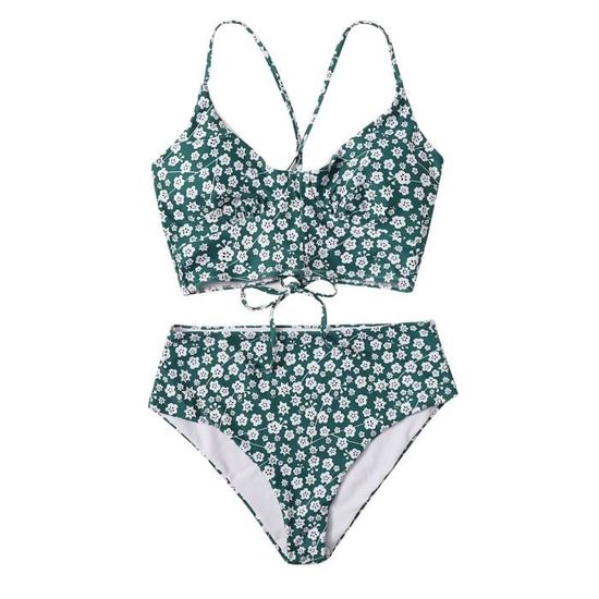 Bikini de plage ajustable sexy à dos ouvert pour femmes Vert Cdiscount Prêt à Porter