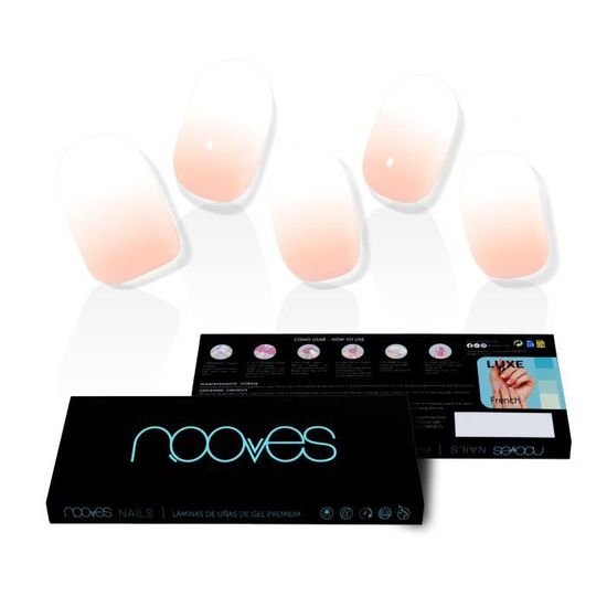 Autocollants à Ongles en Gel NOOVES Nude Baby Boomer Application