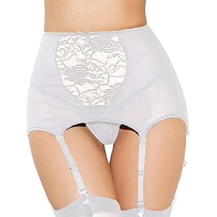Femmes Sexy Dentelle Perspective Cuisse Hauts Jarretière Porte Jarretelles Lingerie Wh Xxl