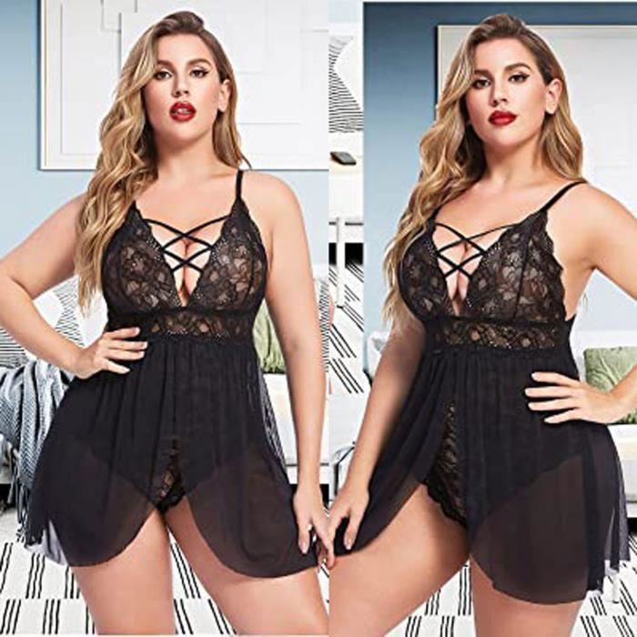 Ensemble De Lingerie Sexy Sous V Tements F Minins Sexy Dentelle Maille