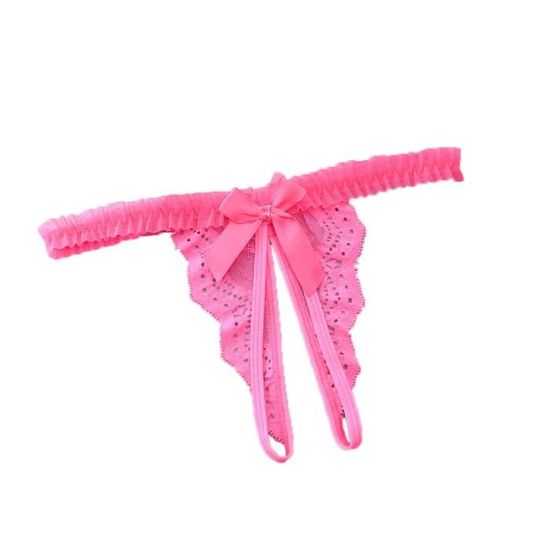 Lingerie Sexy Femme Dentelle String Ouvert Culotte G Pants Lingerie