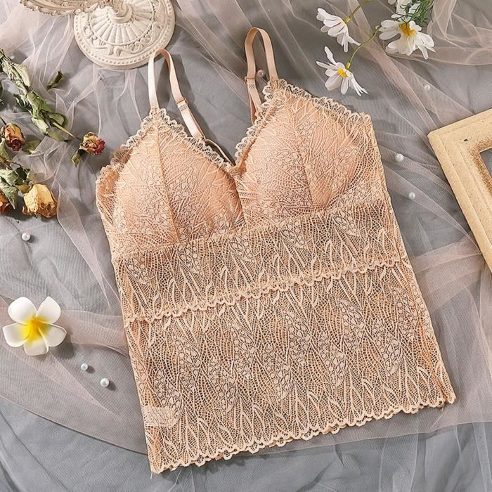 Femmes Sexy Lingerie Dentelle Poitrine Tube Top Beaut Dos Soutien