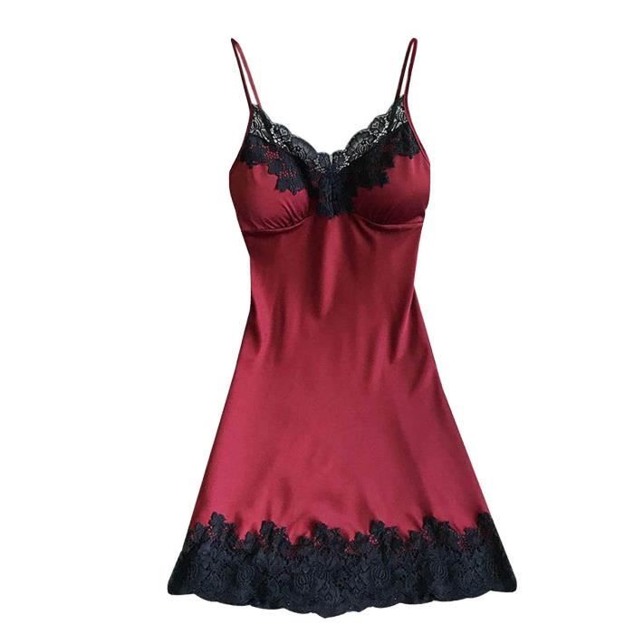Femmes Sexy Dentelle Lingerie De Nuit Sous Vêtements Robe Babydoll Robe