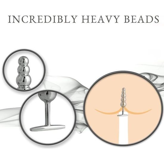 Perles Anales 15cm Plug Metal Femme Sex Toys Anals Sextoy Homme