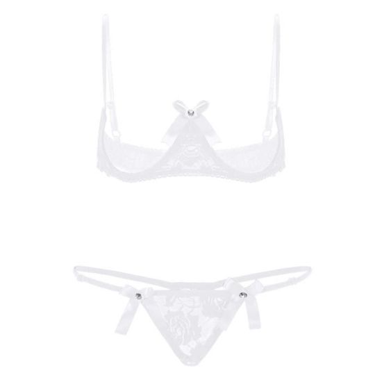 Yonghs Fr Ensemble Lingerie Femme Sexy Soutie Gorge Seins String