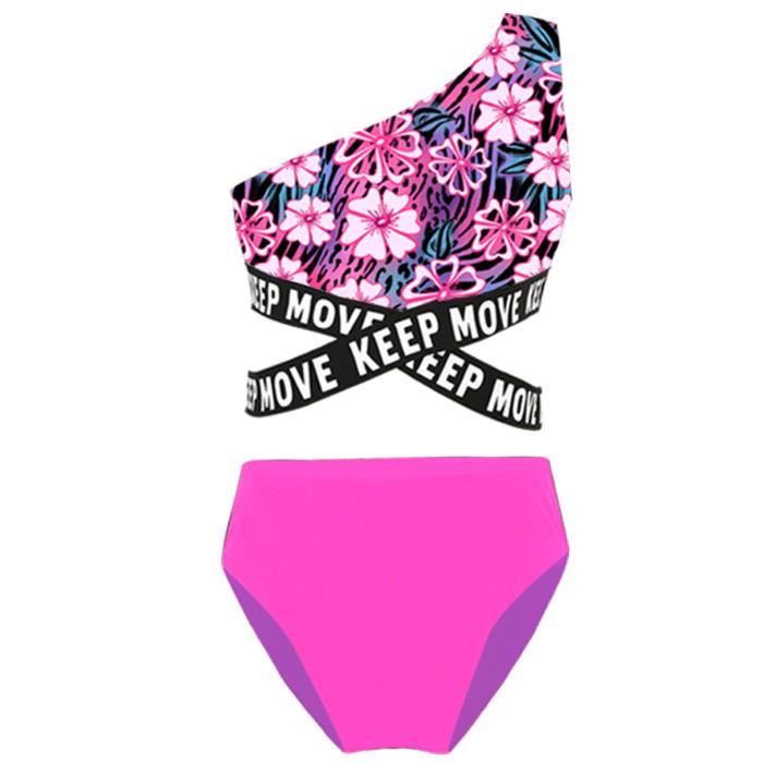 Iefiel Maillot De Bain Fille Shorty Pieces Enfant Tankini Bikini