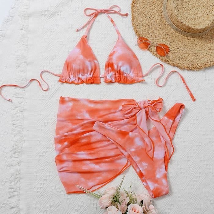 Maillot De Bain Bikini Tie Dye Pi Ces Maillot De Bain Femmes
