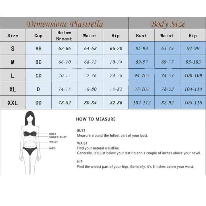 MAILLOT DE BAIN Bikini Femme 2 Pièces Dos Nu Maillots de Bain Sport