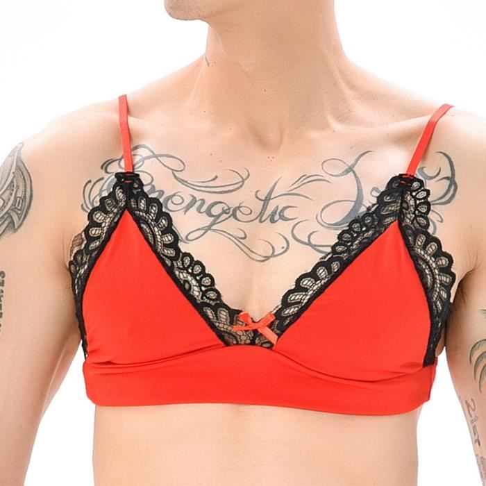 Iixpin Sissy Lingerie Homme Sexy Ensemble Sous V Tement Dentelle Bikini