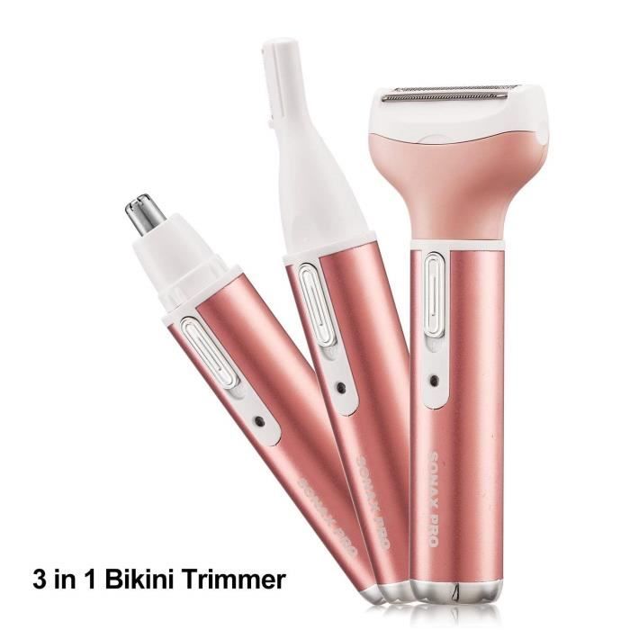 Tondeuse Maillot 3 en 1 Bikini Tondeuse Nez Rasoir à sourcils