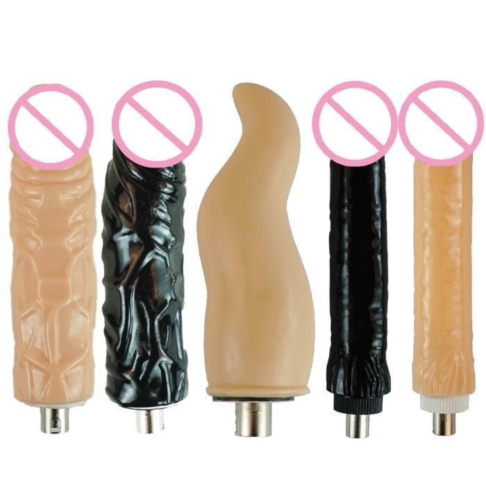 Fredorch Super Gros Gode Noir Chair Sex Machine Accessoires Jouets