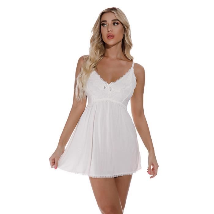 Femmes Sexy Lingerie Dentelle Babydoll G String String Bas Sous