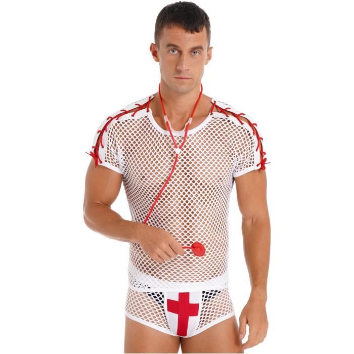 Yizyif Homme Ensemble Sexy Transparent Hot Body String R Sille Lingerie Bandage Erotique Gay