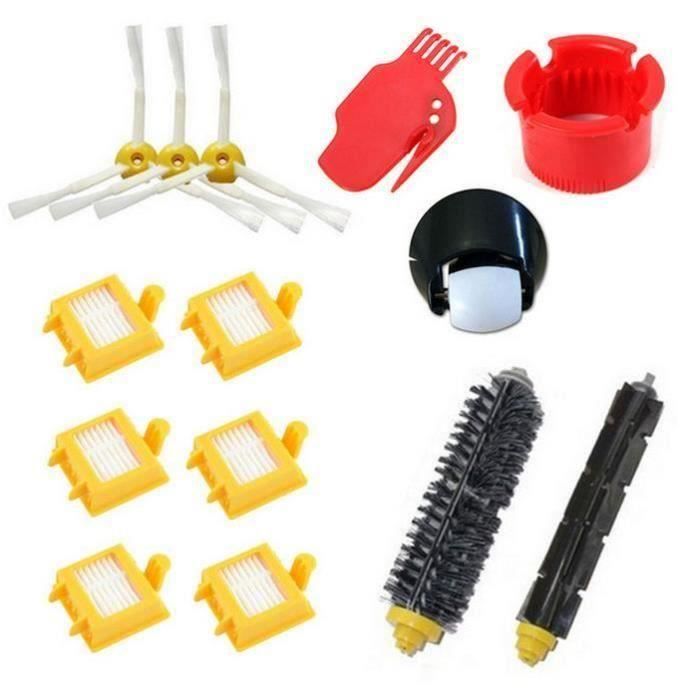 ME5479 Pack 14 remplacement kit volaex + tracteur brosse + Hepa filtre + Brosse Latérale kit Pour iRobot Roomba série 700(760 770 78