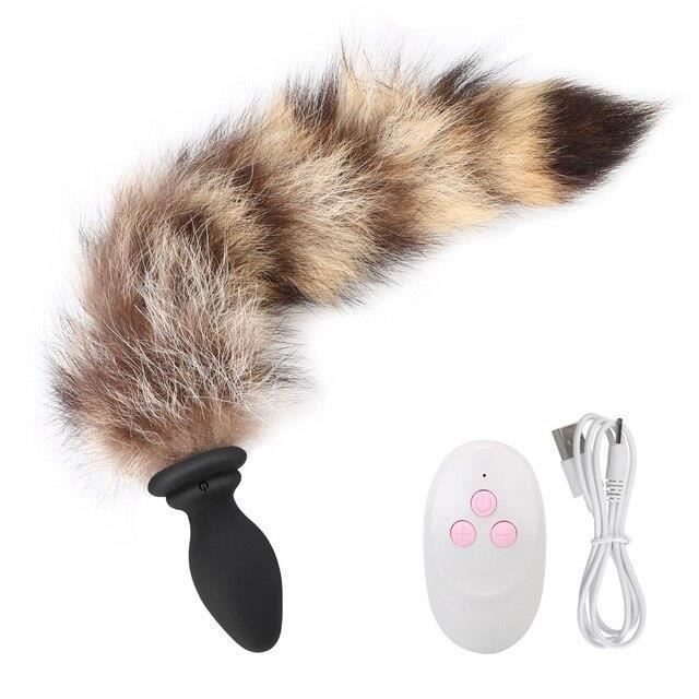 Plug Raccoon Plug Anal Queue De Renard Fr Quences T L Commande
