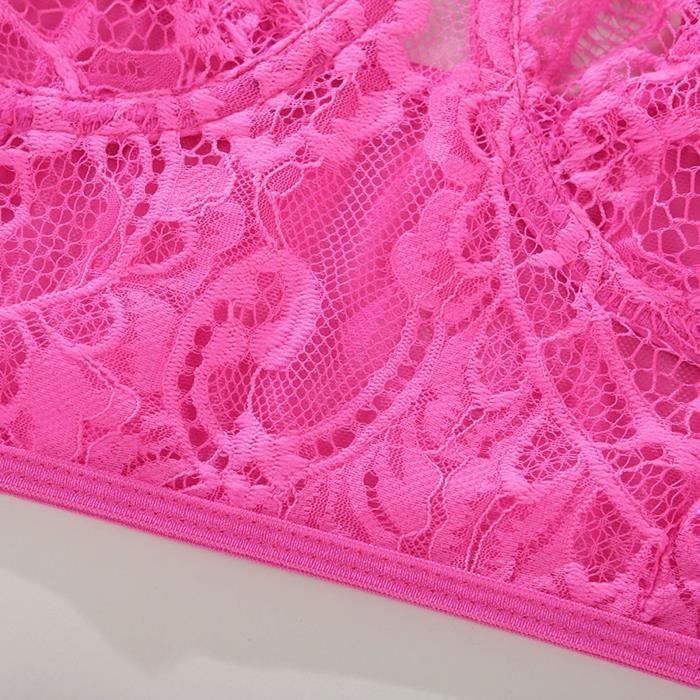 Body Sexy G String Fleurs Dentelle Soutien Gorge Lingerie String Anneau En Acier Lkm Hts