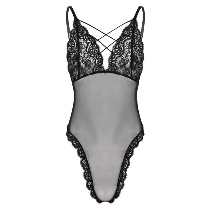 Iixpin Lingerie Sissy Homme Sexy Erotique Body String Dentelle Erotique