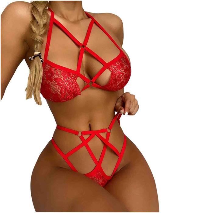 Femmes Lingerie Corset Dentelle Fil Libre Intimates V Tements De Nuit