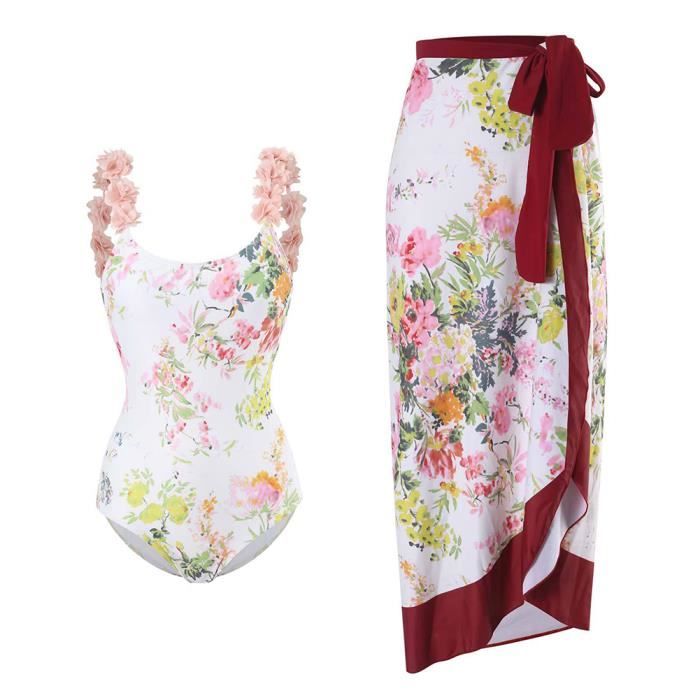 Maillot De Bain Une Pi Ce Pour Femme Avec Sarong Par O De Plage Pi Ces Femme Bikini Rembourr