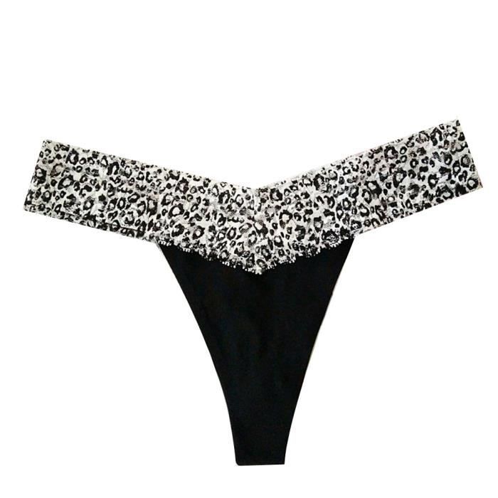 String Tanga Femmes Sexy Dentelle Slip Tongs Imprim L Opard G String Lingerie Sous V Tements