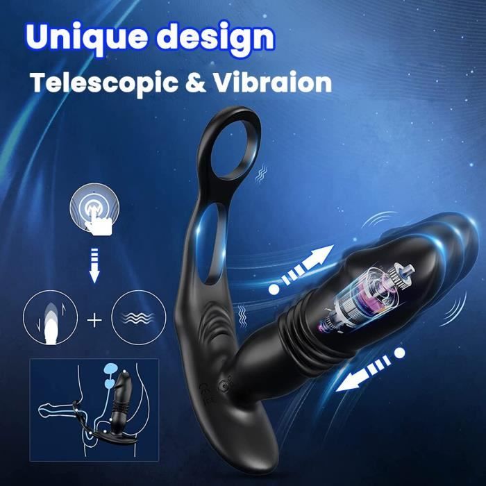 Vibrateur Anal T Lescopique Massage De La Prostate Plug Anal