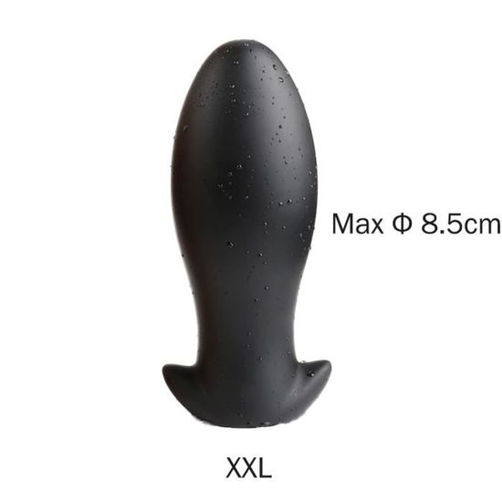 Stimulateur Plug Chapelet Black Xxl Godemichet Anal En Silicone
