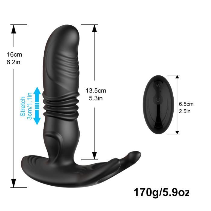 Godemichet Anal T Lescopique Sans Fil Pour Hommes Masseur De Prostate