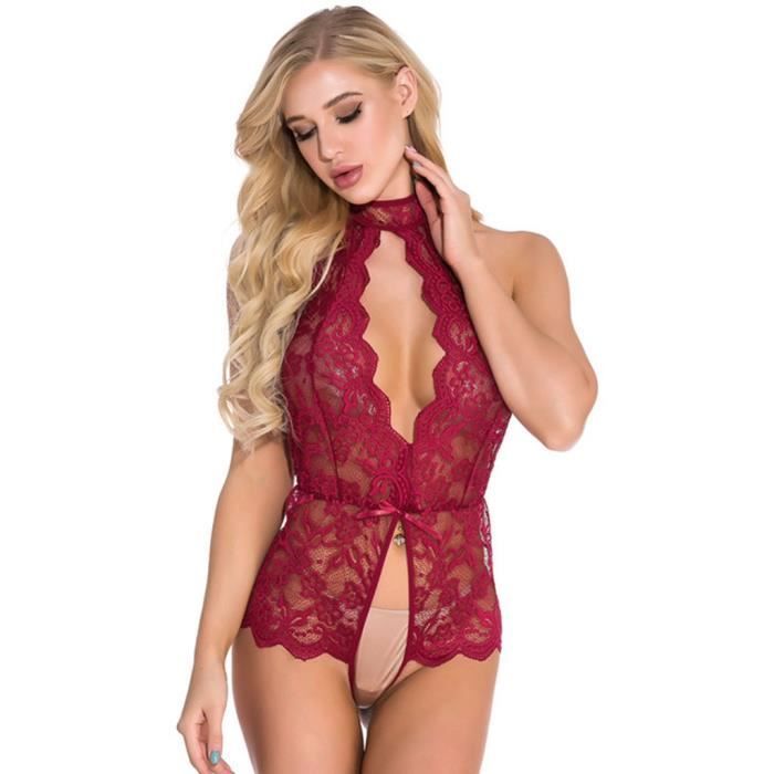 Nouveau Sexy Femmes Dentelle Body Sexy Teddy Lingerie Combinaison