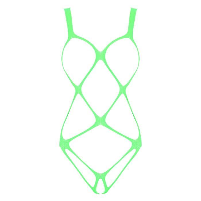 Body Résille Sexy Femme Bikini String Ouvert Entrejambe Bodystocking Sous Vêtements Pyjamas