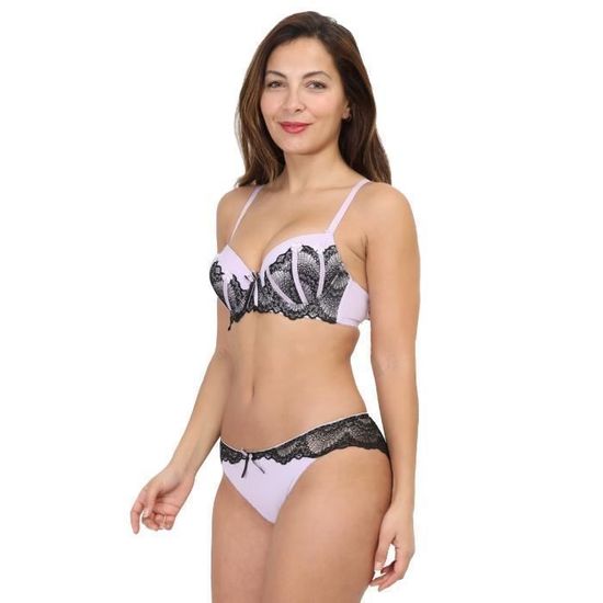Ensemble Lingerie Push Up D Tails Violet Cdiscount Pr T Porter