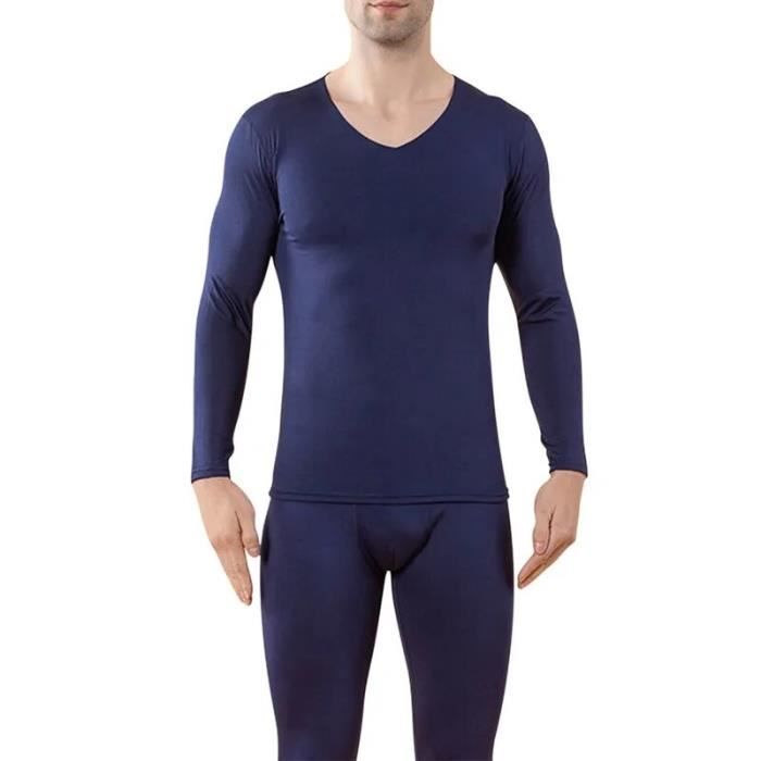 Ensemble de lingerie Ensemble pyjama en molleton épais pour homme sous
