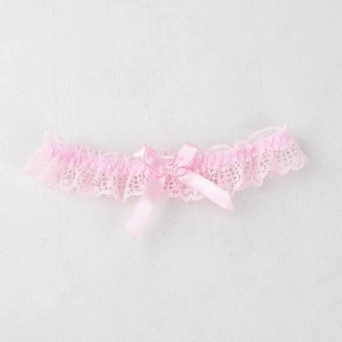 Porte Jarretelles Lingerie Ensemble En Dentelle Avec N Ud Blanc Sexy Anneaux De Jambe