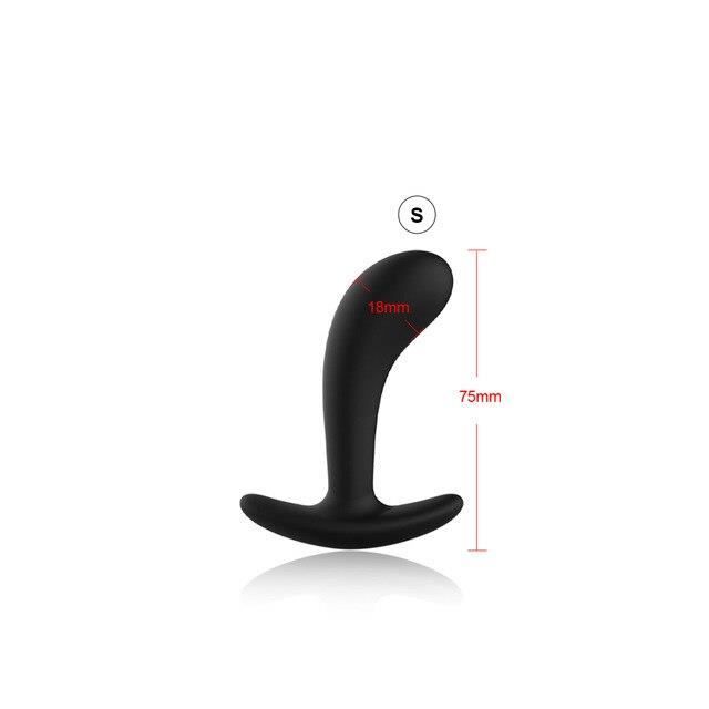 Sextoy Godemichet Vibrateur Anal En Silicone Noir Pour Femme Et Homme