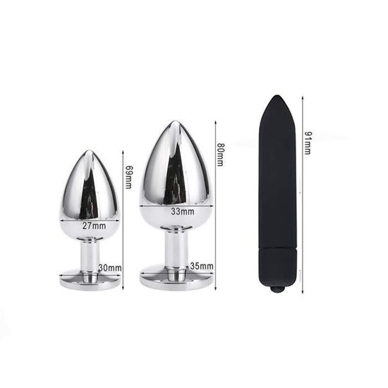 Sextoy Plug Anal En Acier Inoxydable Pour D Butant Masseur De Prostate