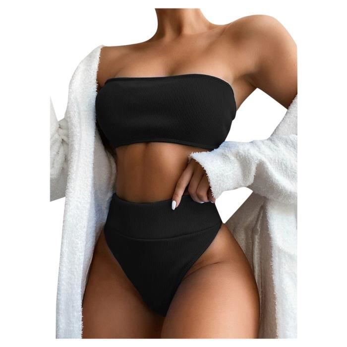 Bikini Femmes Bandeau Bandage Set Push Up Maillots De Bain Br Siliens