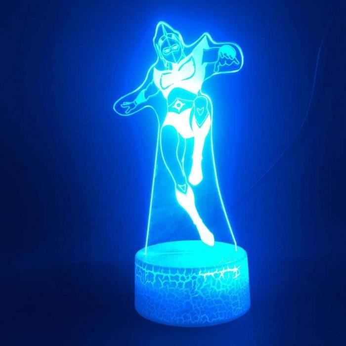 3D Illusion Lampe Led Veilleuse Ufo Goldorak Smart Control Cadeau Unique Pour Chambre Décoratif Tactile Capteur Lumineux