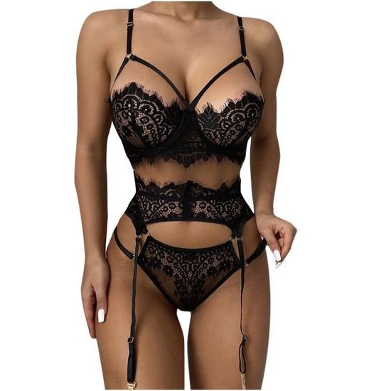 Sasaquoy Coordonnes Ensemble Lingerie Mode Femmes Sexy Dentelle Sous