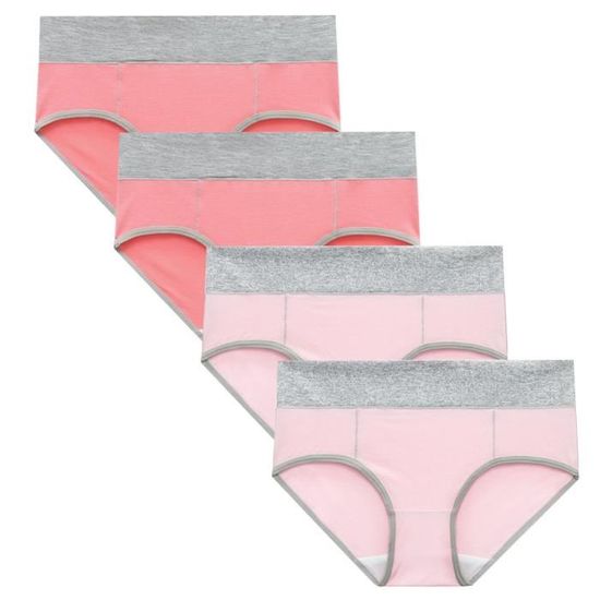 Femmes Couleur Unie Patchwork Slips Culottes Sous V Tements Bikini