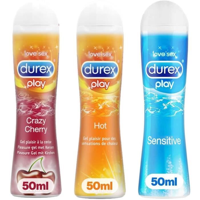 Durex Gels Lubrifiants Sensitive Douceur Crazy Cherry Go T Cerise Gel Hot Effet Chauffant
