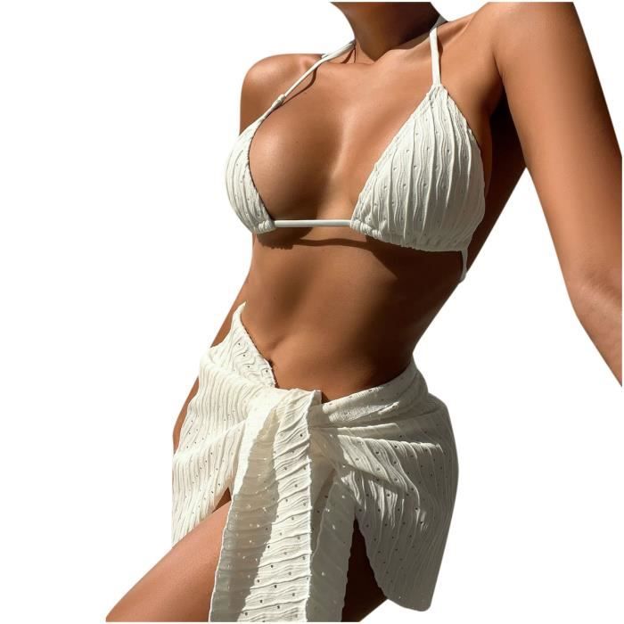 Femmes Sexy Bikini Split Bikini Maillot De Bain Trois Pi Ces Split