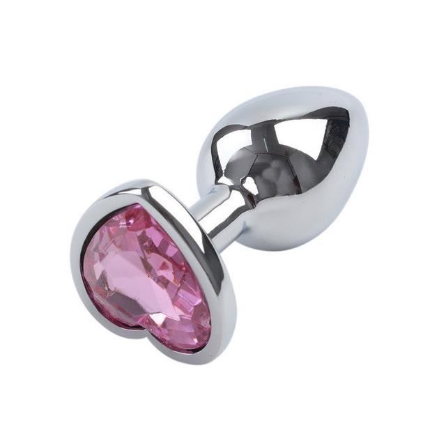 Plug Anal En M Tal En Forme De C Ur Pour Hommes Et Femmes Jouets