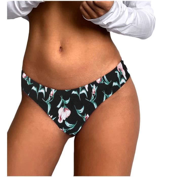 Pi Ces Femmes Sexy Impression Lingerie Tentation Taille Basse Culotte