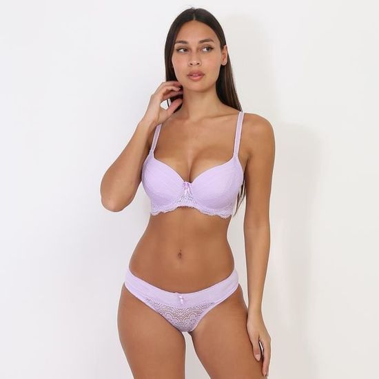 Ensemble Lingerie Parme Ampliforme Dentelle Violet Cdiscount Pr T