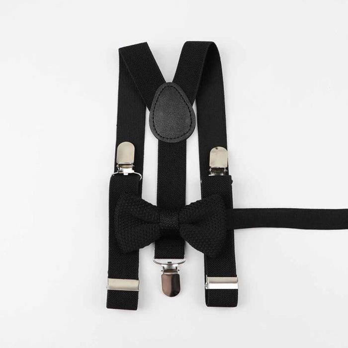 Lingerie Viola Set bretelle et nœud papillon rétro Tissu solide Vintage Unisexe