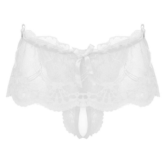 Iefiel String Dentelle Homme Sexy Sous V Tements Sissy Lingerie De Nuit