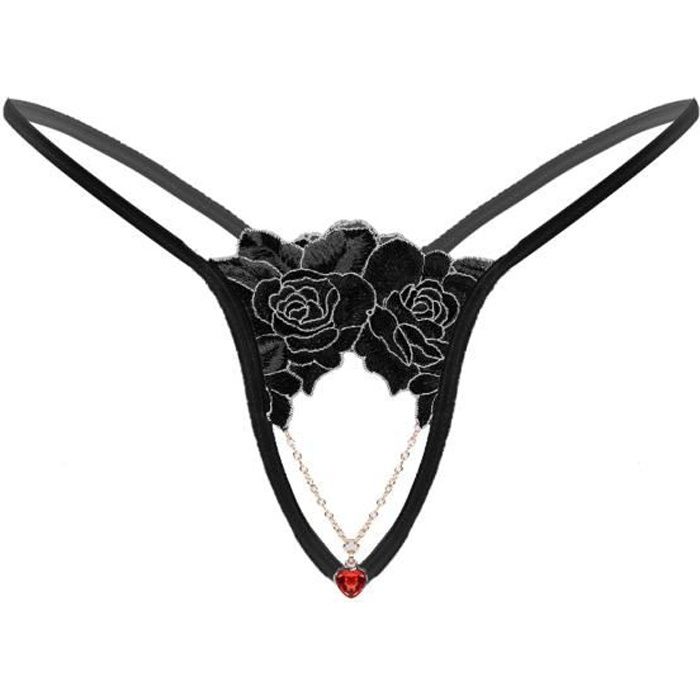 Yonghs Fr Mini String Sexy Homme Sissy Tanga Ouvert Micro Bikini